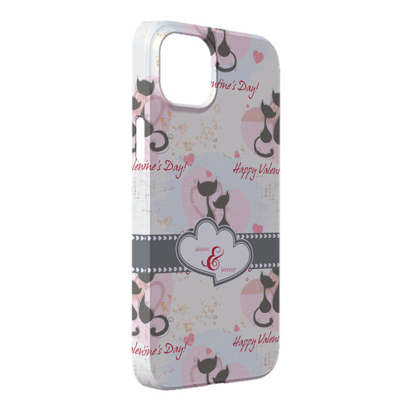 Custom Cats in Love iPhone Case - Plastic - iPhone 14 Pro Max (Personalized)