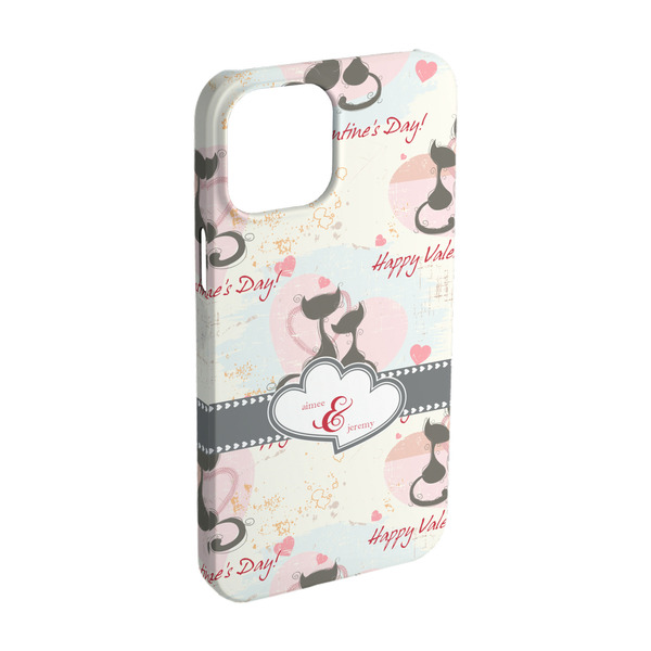 Custom Cats in Love iPhone Case - Plastic - iPhone 15 Pro (Personalized)