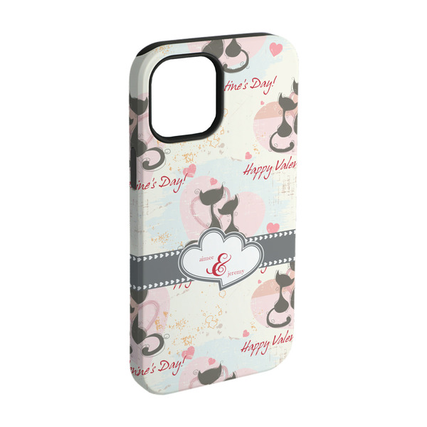 Custom Cats in Love iPhone Case - Rubber Lined - iPhone 15 Pro (Personalized)