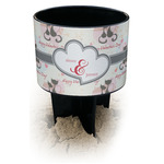 Cats in Love Black Beach Spiker Drink Holder (Personalized)