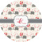 Elephants in Love 2" Multipurpose Round Labels - Single Sticker