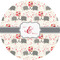 Elephants in Love 3" Multipurpose Round Labels - Single Sticker