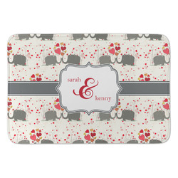Elephants in Love Anti-Fatigue Kitchen Mat (Personalized)