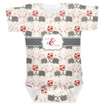 Elephants in Love Baby Bodysuit 3-6 (Personalized)