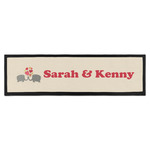 Elephants in Love Bar Mat (Personalized)