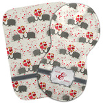 Elephants in Love Burp Cloth (Personalized)