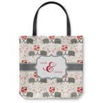 Elephants in Love Canvas Tote Bag (Personalized)