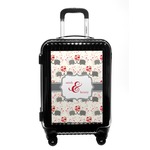 Elephants in Love Carry On Hard Shell Suitcase (Personalized)