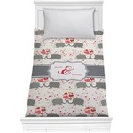 Elephants in Love Comforter - Twin XL (Personalized)