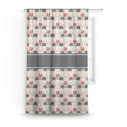 Elephants in Love Curtain Panel - Custom Size