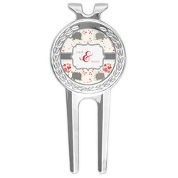 Elephants in Love Golf Divot Tool & Ball Marker (Personalized)