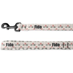 Elephants in Love Dog Leash - 6 ft (Personalized)