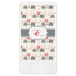 Elephants in Love Guest Paper Towels - Full Color (Personalized)