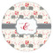 Elephants in Love Icing Circle - XSmall - Single