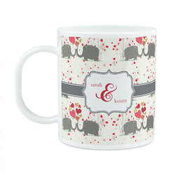 Elephants in Love Plastic Kids Mug (Personalized)