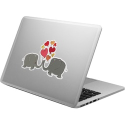 Elephants in Love Laptop Decal