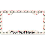 Elephants in Love License Plate Frame - Style C (Personalized)