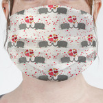 Elephants in Love Face Mask Cover