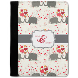 Elephants in Love Notebook Padfolio - Medium w/ Couple's Names