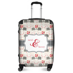 Elephants in Love Suitcase - 24" Medium - Checked (Personalized)