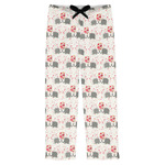 Elephants in Love Mens Pajama Pants - L