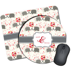 Elephants in Love Mouse Pad (Personalized)