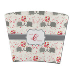 Elephants in Love Party Cup Sleeve - without bottom (Personalized)