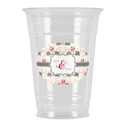 Elephants in Love Party Cups - 16oz (Personalized)