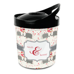 Elephants in Love Plastic Ice Bucket (Personalized)