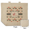 Elephants in Love Reusable Cotton Grocery Bag - Front & Back View