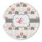 Elephants in Love Sandstone Car Coaster - Single