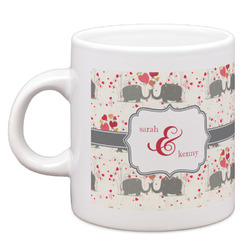 Elephants in Love Espresso Cup (Personalized)