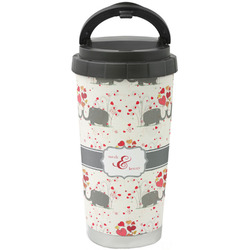 Elephants in Love Stainless Steel Coffee Tumbler (Personalized)