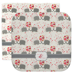 Elephants in Love Facecloth / Wash Cloth (Personalized)