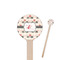 Elephants in Love Wooden 7.5" Stir Stick - Round - Closeup