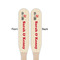 Elephants in Love Wooden Food Pick - Paddle - Double Sided - Front & Back