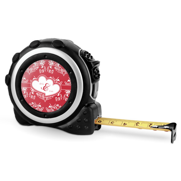 Custom Heart Damask Tape Measure - 16 Ft (Personalized)