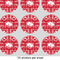 Heart Damask 2" Multipurpose Round Labels - Sheet