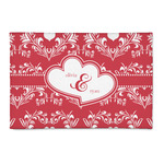 Heart Damask 2' x 3' Indoor Area Rug (Personalized)