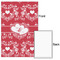 Heart Damask 20x30 - Matte Poster - Front & Back