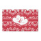 Heart Damask 3'x5' Patio Rug - Front/Main