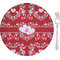 Heart Damask Appetizer / Dessert Plate