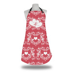 Heart Damask Apron w/ Couple's Names