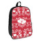 Heart Damask Backpack - angled view