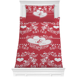Heart Damask Comforter Set - Twin (Personalized)