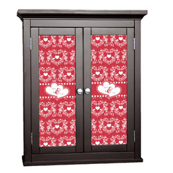 Heart Damask Cabinet Decal - Small (Personalized)