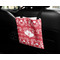 Heart Damask Car Bag - In Use