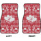 Heart Damask Car Mat Front - Approval