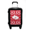 Heart Damask Carry On Hard Shell Suitcase - Front