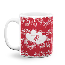 Heart Damask Coffee Mug (Personalized)